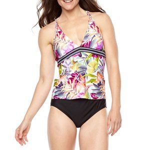 Next Tankini Swimsuit Top Juniors Size XL New Msrp $49.00